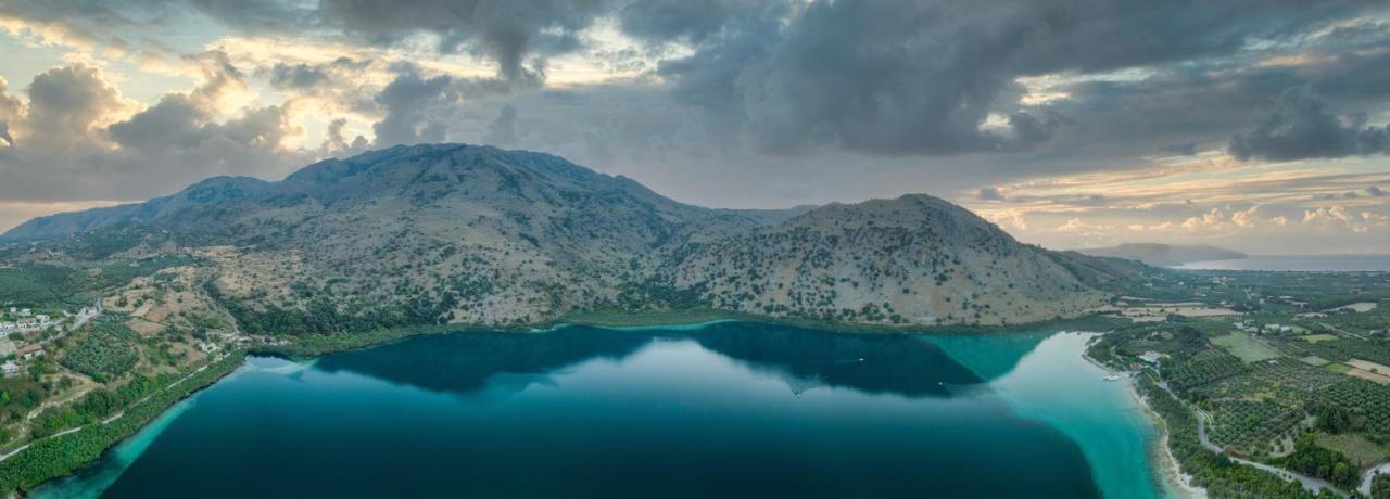 Korissia With Lake View Kournás Extérieur photo
