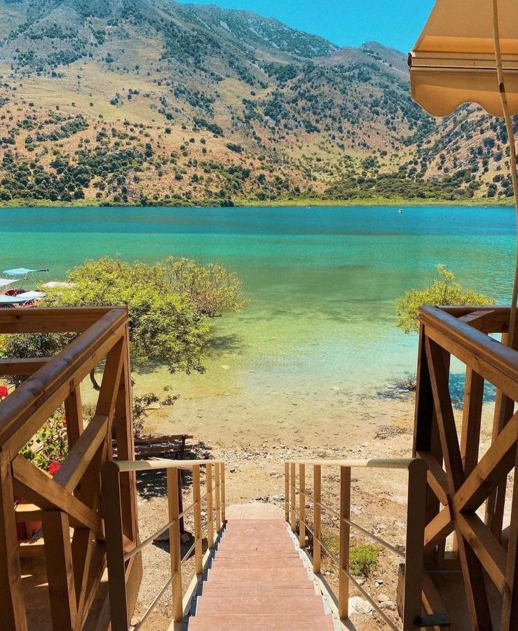 Korissia With Lake View Kournás Extérieur photo